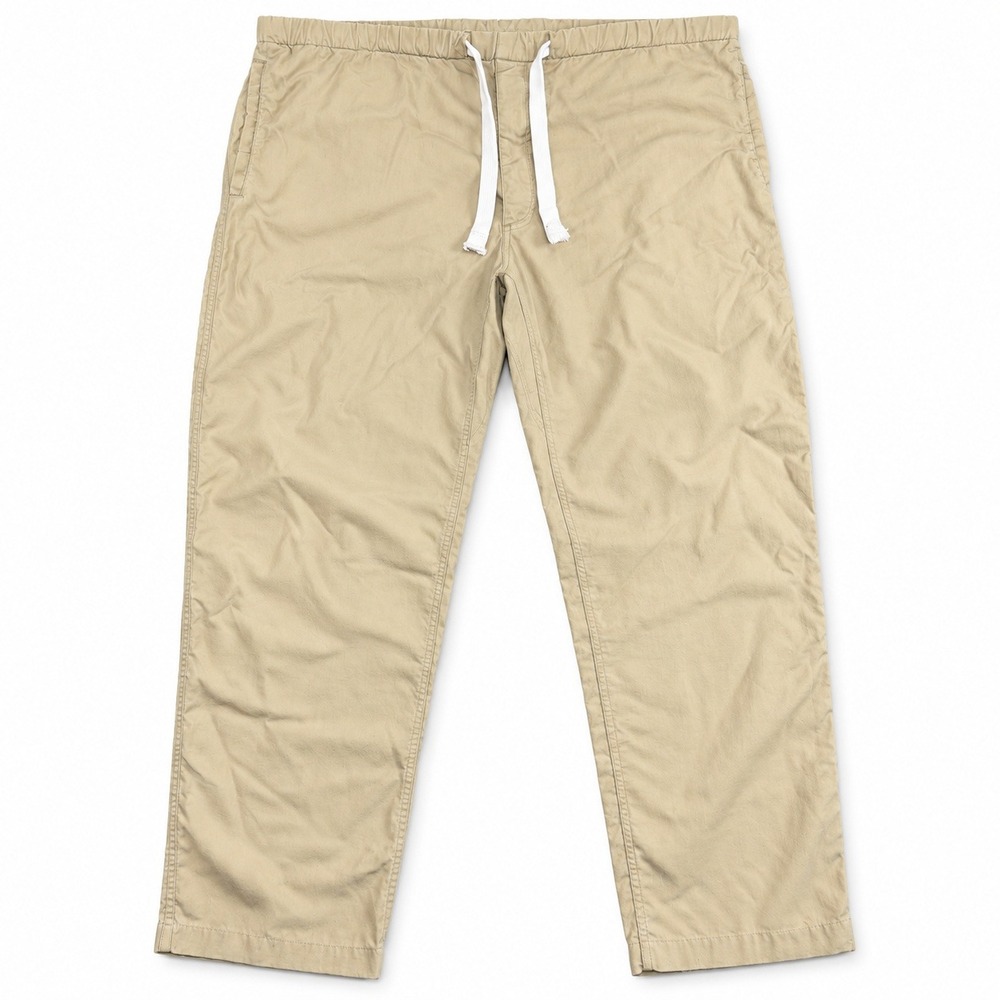The North Face Drawstring Pants Men's Size 44 Khaki Outdoor Hiking Casual